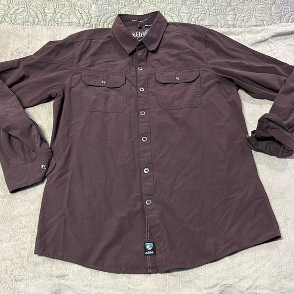 Mens Kuhl Button Down Collar Shirt Sz Medium - Picture 1 of 6